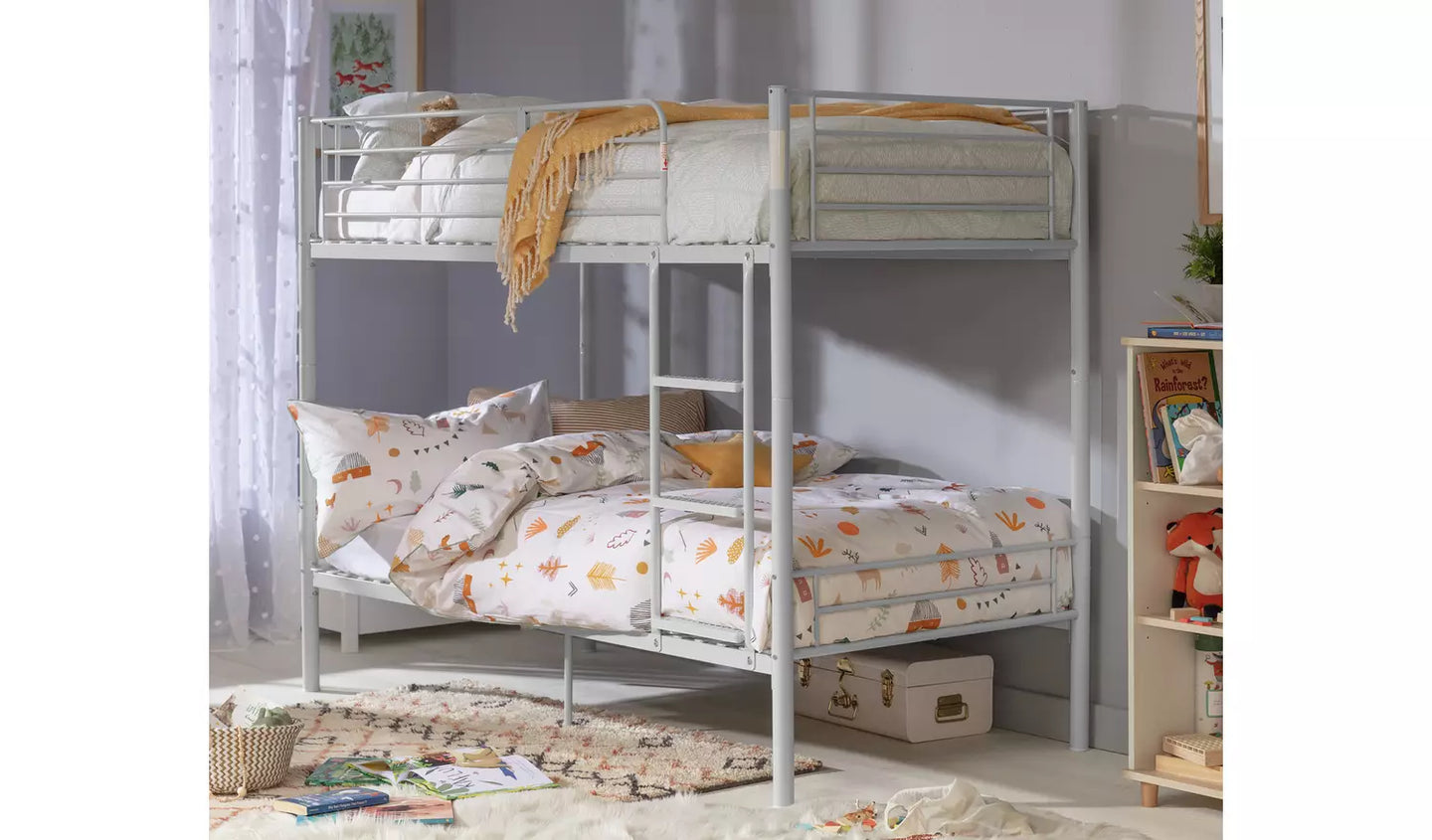 Mason Metal Bunk Bed - Silver